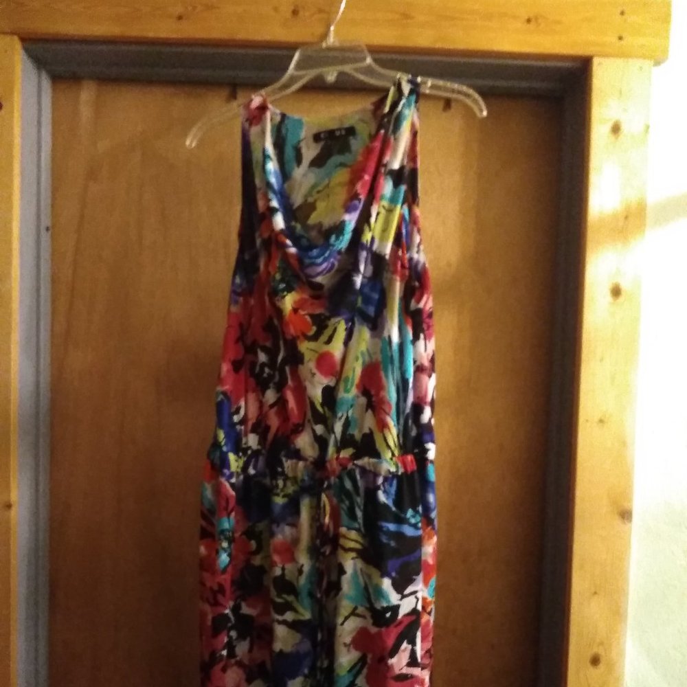 $10 Summer Sale Chaus Watercolor Dress Size M